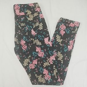 Flower skinny jeans Papaya size 4